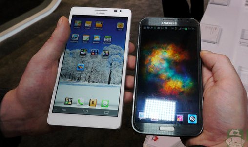 Samsung Galaxy Note 2 и Huawei Ascend Mate