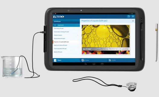 Intel Education Tablet. Планшет с набором измерительных инструментов для опытов