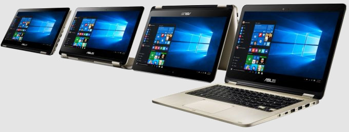 Asus VivoBook Flip TP301 и Asus VivoBook Flip TP501. Конвертируемые в планшет ноутбуки с процессорами Intel Skylake и 13.3/15.6-дюймовыми экранами