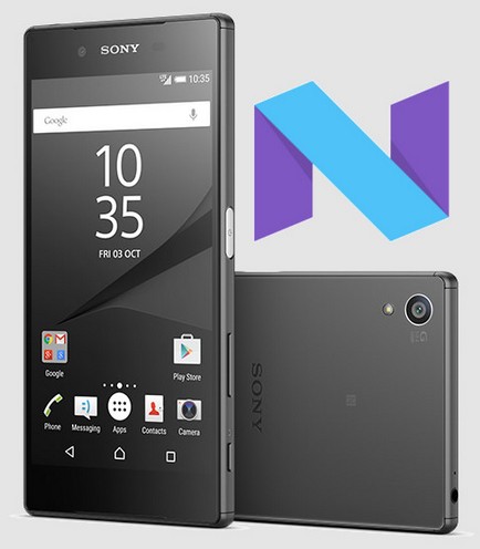 Обновление Android 7.0 Nougat для смартфонов Sony Xperia Z5 выпущено и начало поступать на устройства
