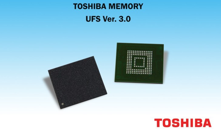 Toshiba представила высокоскоростные чипы флеш-памяти UFS 3.0 для смартфонов и прочих гаджетов