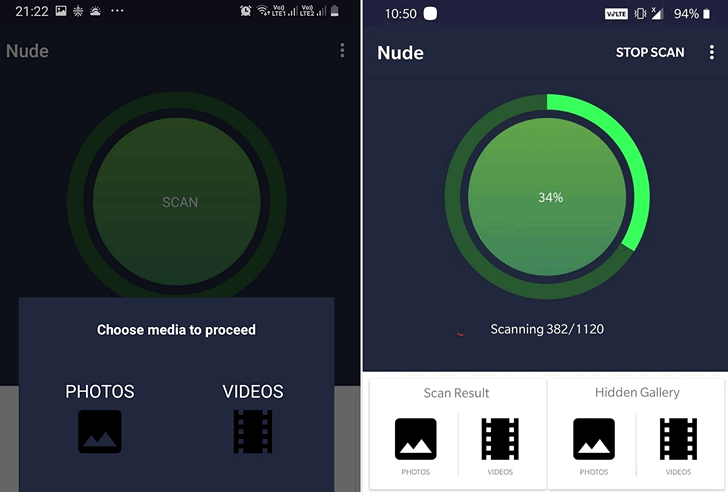 Новые приложения для Android. Nude – Auto Hide Private Photos & Videos (Gymnos) поможет вам скрыть приватные фото и видео на смартфоне или планшете