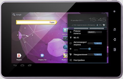 Android ICS планшет teXet TM-7025