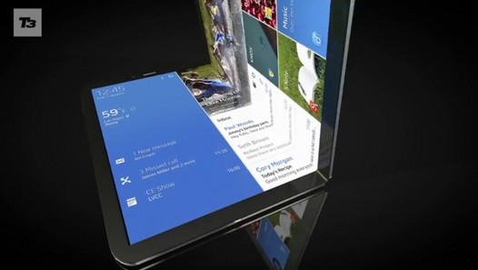 Возможно, так будут выглядеть складывающиеся планшеты Samsung с гибким экраном