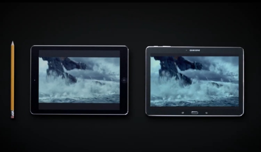 Свои новые планшеты и фаблеты в рекламе, Samsung превозносит над аналогичными устройствами Apple