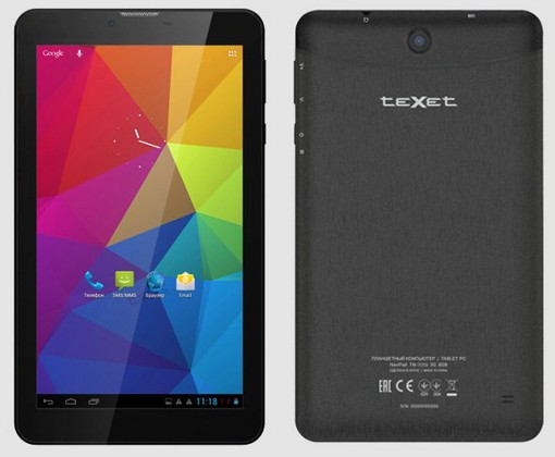 teXet X-pad NAVI 7 3G. Компактный Android планшет с 3G модемом, поддержкой двух SIM-карт и GPS навигации