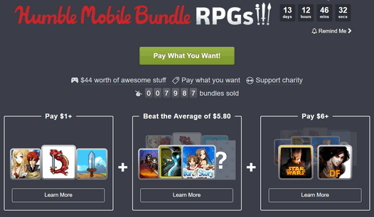 Humble Mobile Bundle RPG. Новый набор игр в жанре RPG со значительной скидкой