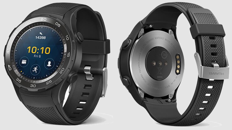 Так будет выглядеть спортивная версия умных часов Huawei Watch 2 