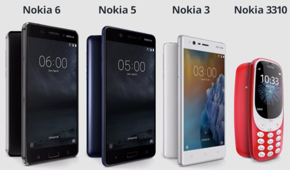 Nokia 5, Nokia 3, Nokia 3310 и Nokia 6 на выставке MWC 2017 (Видео)