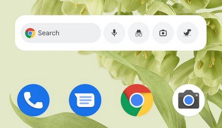 Chrome для Android получил новые виджеты для запуска текстового и голосового поиска, поиска с помощью объектива, запуска в режиме инкогнито, а также игры Dino