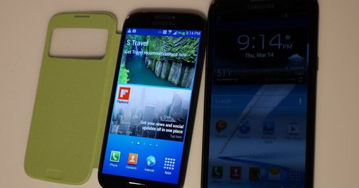 Samsung Galaxy S4 против Samsung Galaxy Note 2