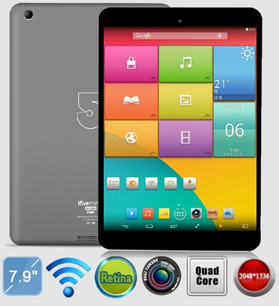 FNF iFive Mini3 Retina. 7.9-дюймовый Android планшет с экраном высокого разрешения и четырехъядерным процессором за $180