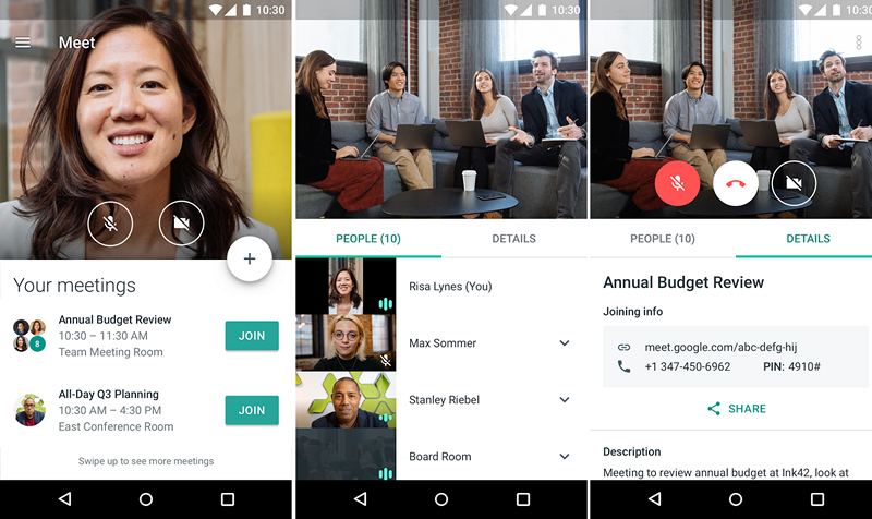 Новые приложения для мобильных. Hangouts Meet для Android появилось в Google Play Маркет [Скачать APK]