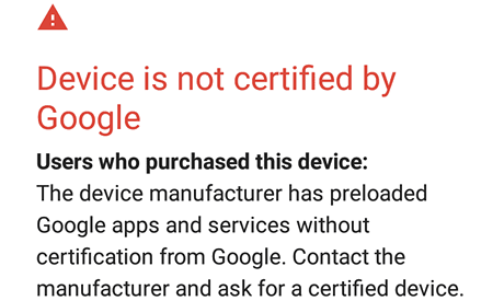 Как снять блокировку запуска приложений Google на несертифицированных устройствах 