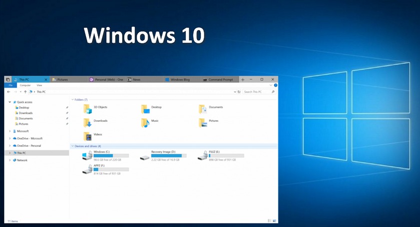 Windows 10 получила возможность объединения приложений в наборы и переключаться между ними с помощью вкладок в Insider Preview Build 17618 