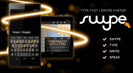 Экранная клавиатура для Android – Swype