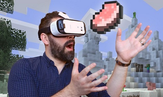 Игры для мобильных. Minecraft получила поддержку очков виртуальной реальности Samsung Gear VR