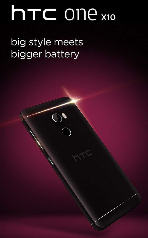 HTC One X10. Смартфон средней ценовой категории с мощным аккумулятором на подходе