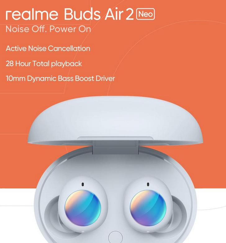 Realme Buds Air 2 Neo. Новые TWS наушники китайского производителя представят уже на днях