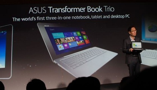 Планшет Asus Transformer Book Trio с возможностью запуска Windows 8 и Android одновременно
