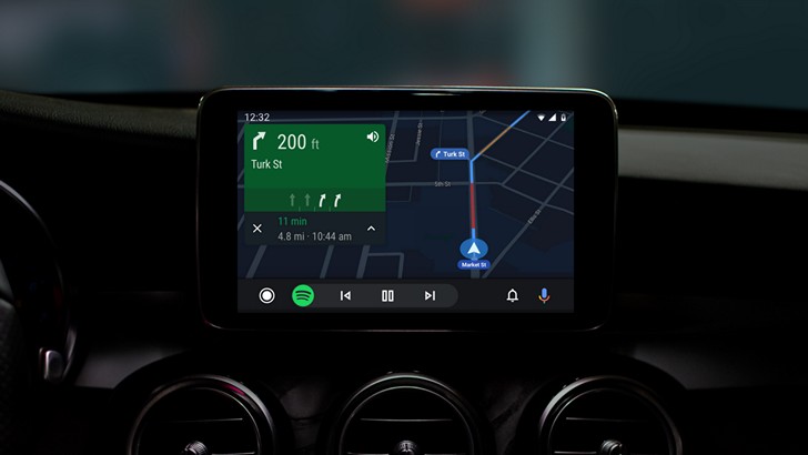 Android Auto получит новый интерфейс с упрощенными элементами управления и темной темой