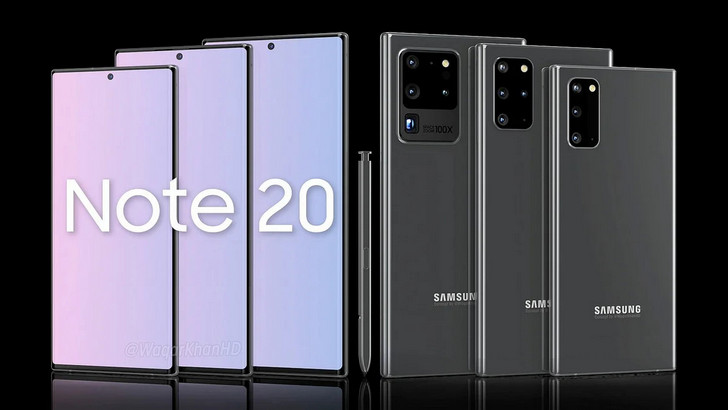Samsung Galaxy Note 20 и Galaxy Note 20+ оснастят LTPO Super AMOLED экранами с частотой обновления 120 Гц