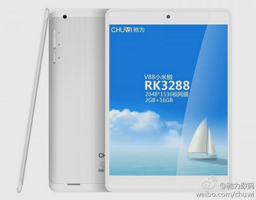 Chuwi V88 Обновленная версия компактного Android планшета с экраном высокого разрешения и четырехъядерным процессором Rockchip RK3288 на борту