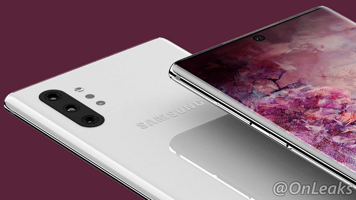 Samsung Galaxy Note 10 Pro. Дизайн смартфона на рендерах от Oneleaks (Видео)