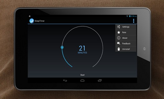 Программы для Android. Sleep Timer: Таймер сна для вашего смартфона или планшета выключит в нужное время музыку и погасит если нужно его экран