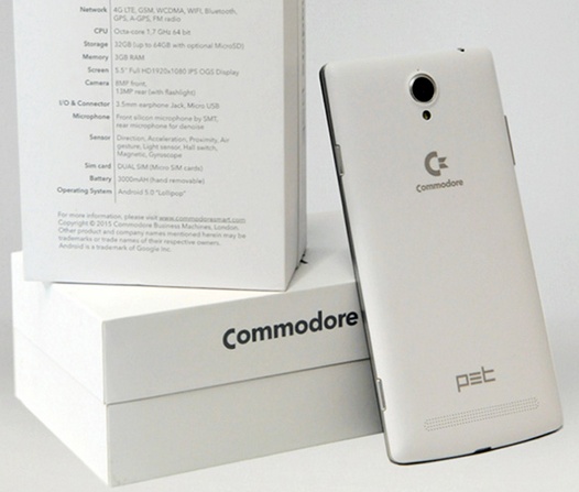 Commodore PET. 5.5-дюймовый Android смартфон от легендарного производителя компьютеров