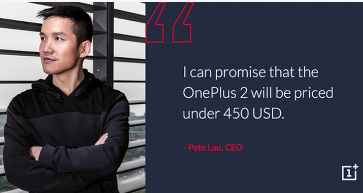 Цена OnePlus 2 будет ниже $450