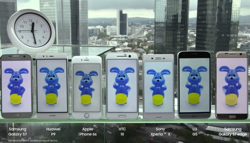 Сравнительный тест времени автономной работы флагманских моделей смартфонов различных производителей от Samsung (Видео)