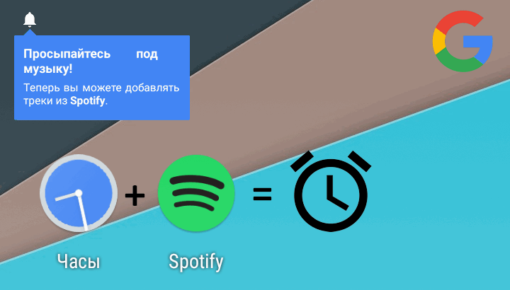 Будильник с музыкой из Spotify вскоре появится в Часах Google
