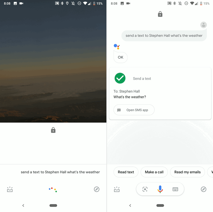 Отправлять сообщения с экрана блокировки Android можно будет с помощью Ассистента Google