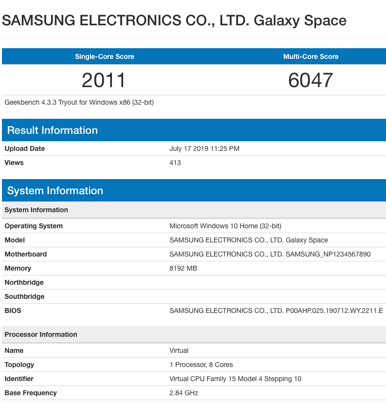 Samsung Galaxy Space. Загадочное устройство с операционной системой Windows 10 готовится к выпуску 
