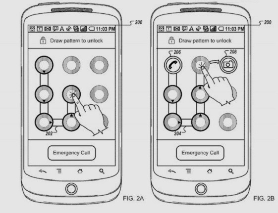Новый патент Google описывает способ запуска приложений, с помощью графического ключа разблокировки экрана