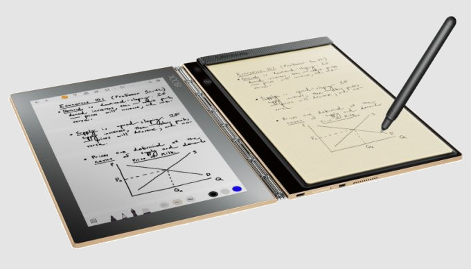 Lenovo Yoga Book. Конвертируемый ноутбук с сенсорной панелью, которая выступает в роли клавиатуры