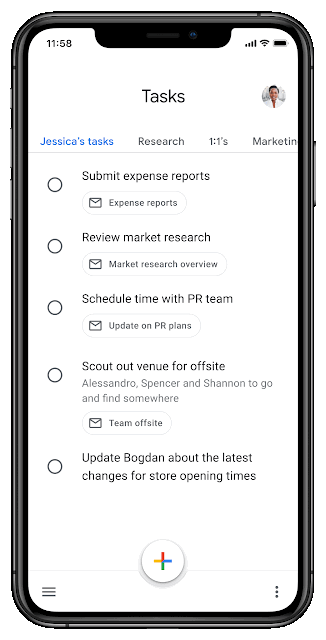 Приложения для Android. Задачи Google получили панель вкладок для списков 