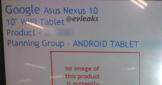 Планшет Nexus 10 второго поколения будет производить Asus