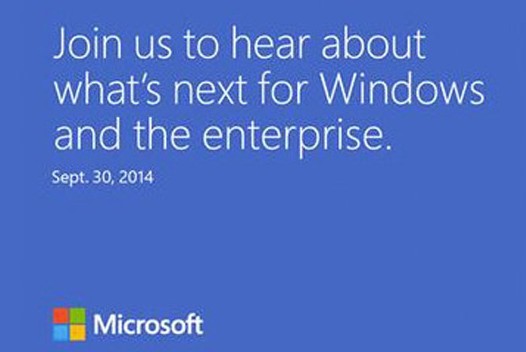 Windows 9. Microsoft официально представит новую версию ОС Windows 30 сентября этого, 2014 года