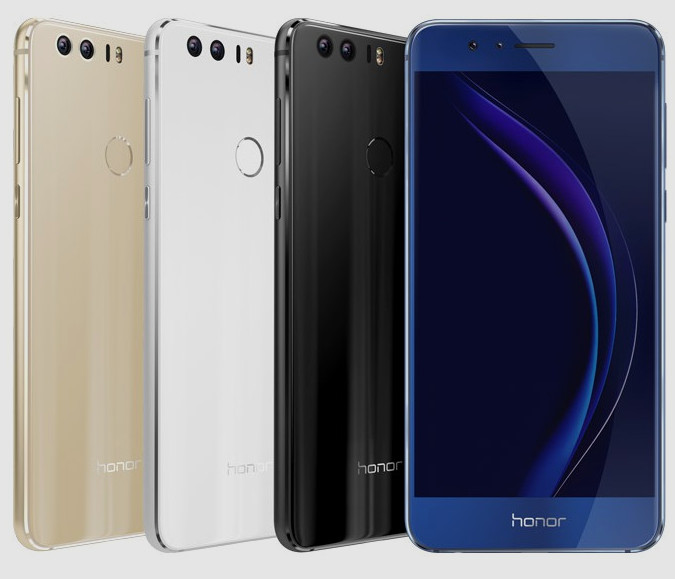 Huawei Honor 8 с корпусом из стекла и металла и сдвоенной камерой представлен официально. Цена и дата начала продаж объявлены