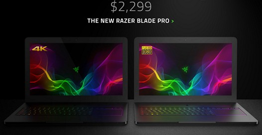 Razer Blade Pro. Игровой ноутбук теперь будет доступен и в более дешевой (на $1500) версии