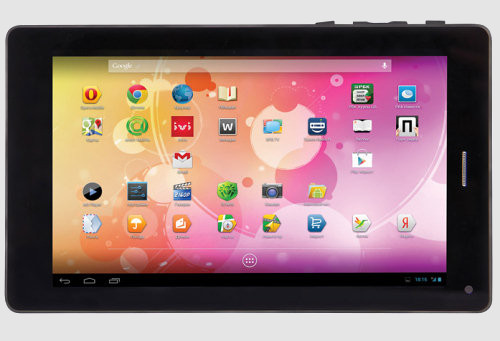 Планшет Ritmix RMD-758. Семидюймовый экран, Android 4.2, четырехъядерный процессор, 3G и GPS приемник