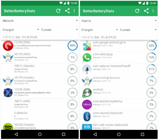 Приложения для Android. BetterBatteryStats обновилось до версии v2.1. Поддержка Android Marshmallow и прочие улучшения