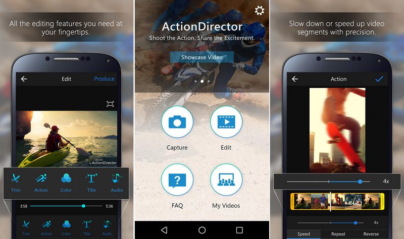 Приложения для Android. ActionDirector — мощный видеоредактор для вашего смартфона или планшета