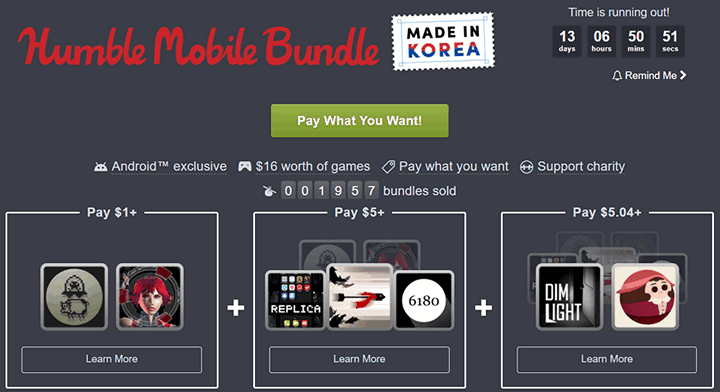 Игры для Android. Очередной набор Humble Mobile Bundle выпущен: получи от двух до семи игр за символическую плату