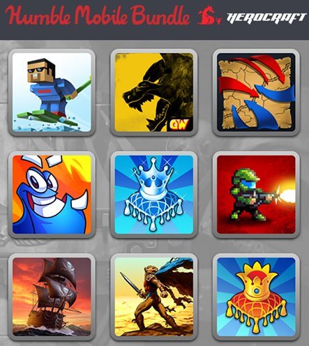 Humble Mobile Herocraft. Свежий набор игр для Android устройств: получи до 12 игр lдля своего смартфона или планшета с огромной скидкой