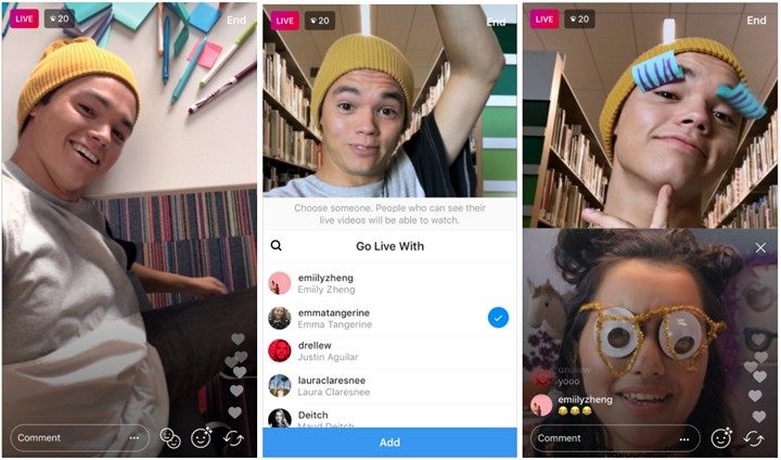 Пользователи Instagram получили возможность вести трансляции совместно со зрителями