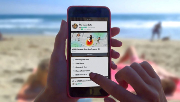 Snapchat представляет «Контекстные карточки» для того чтобы сделать приложение более полезным для пользователей