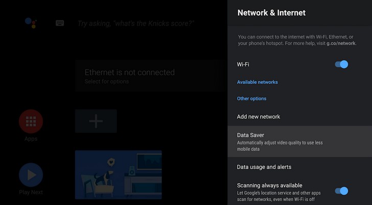 Android tv data saver что это за программа